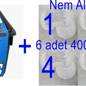 NemKap 400 GR+ 6det yedek nem alıcı 400gr Tablet