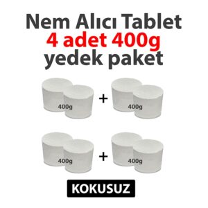 NemKap 400 g Nem Alıcı Yedek Tablet Kokusuz- 4'lü
