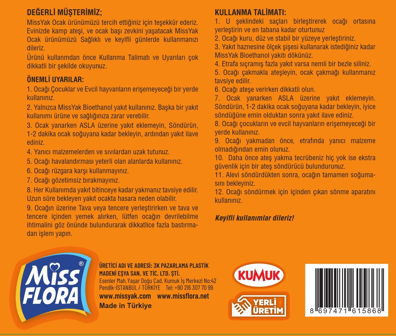 MissYak Bioetanol Ocak - Görsel 8